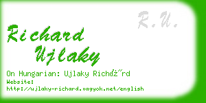 richard ujlaky business card